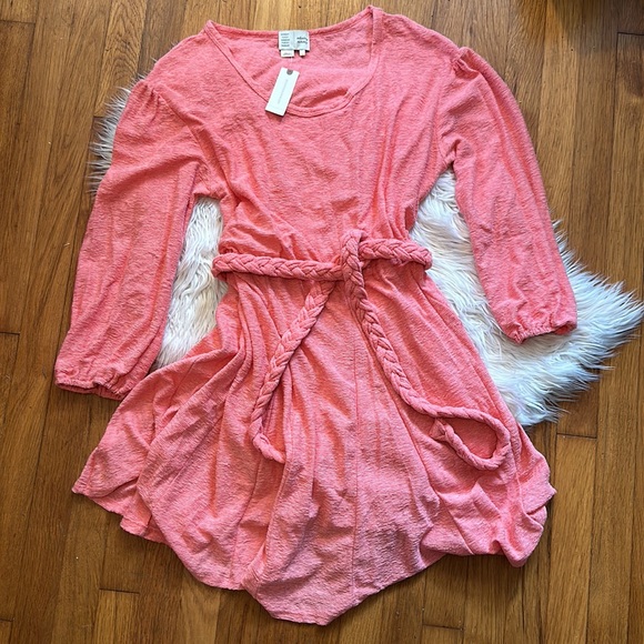 Anthropologie Dresses Nwt Anthro Saturday Sunday Pink Terry Dress